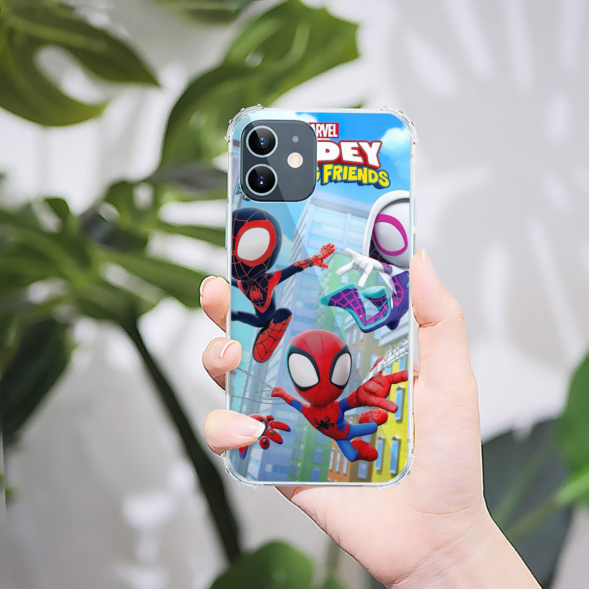 （画像用） Spider Man スパイダーマン 【iPhone 12シリーズ対応】透明スマホケース（クリアソフトケース）